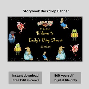 storybook welcome sign| storybook welcome| storybook welcome wedding sign| storybook baby shower sign|storybook shower |DIGITAL|EDITABLE