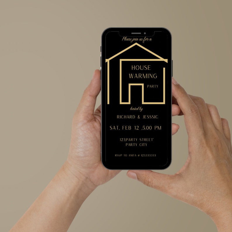 Editable House Warming Invitation, House Warming Party, Modern ...