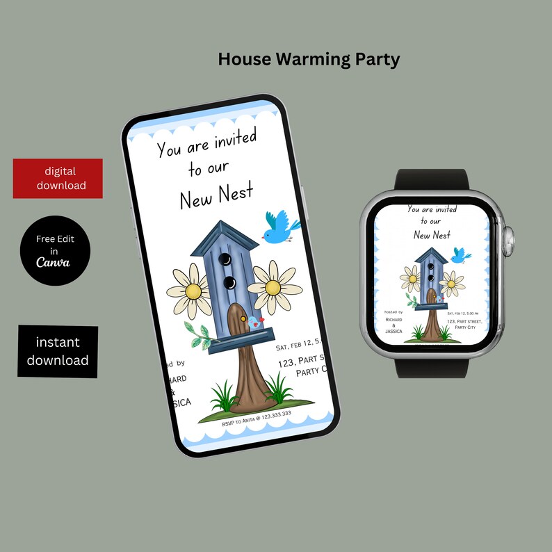 Editable House Warming Invitation House Warming Party Etsy