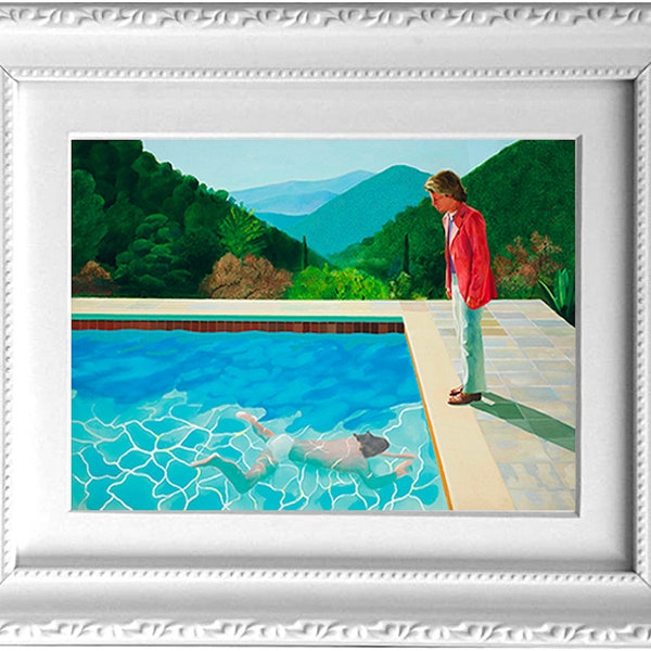 Lithographie David Hockney - Signée Et Numérotée à La Main - Avec Certificat D'authenticité (COA)