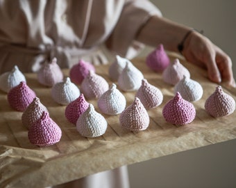 Meringue toy. Marshmallows toy.