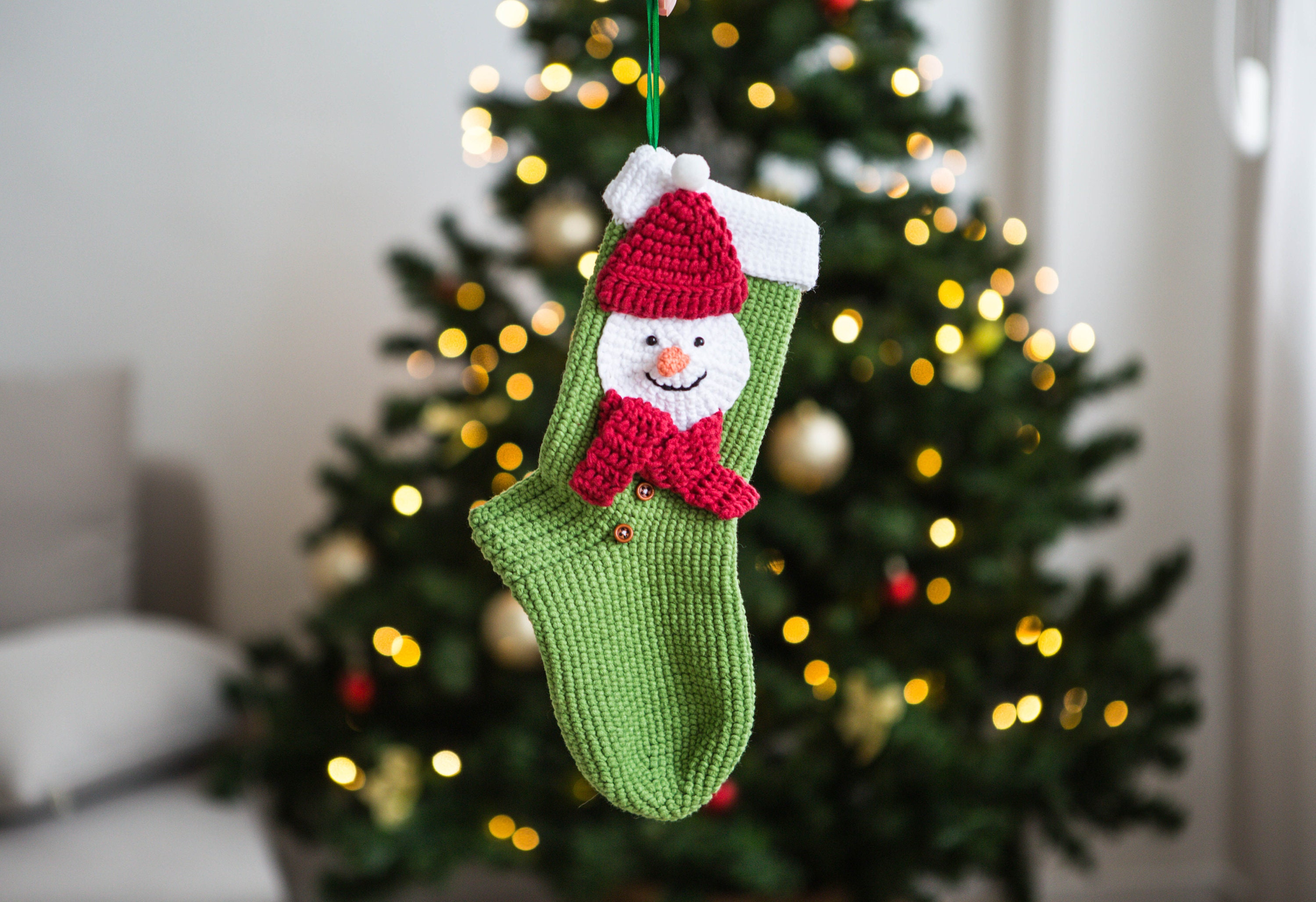 Christmas Stocking with snowman