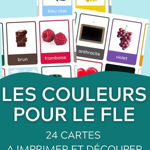 Cartes pour apprendre les couleurs