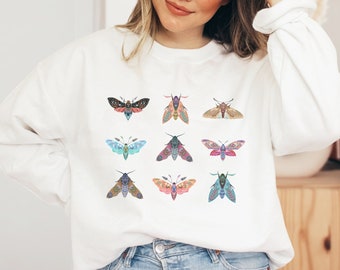 Pullover Schmetterling - SPRING CLOTHING Inpirational Sweater - Boho Kleidung - Modern Sweatshirt - Cottagecore-Style