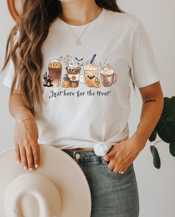 Herbst Tshirt Autumn Drinks Pumpkin Spice - Herbst Shirt - Boho Kleidung - herbstliches Shirt - Tshirt Herbstmotiv - Herbst Shirt