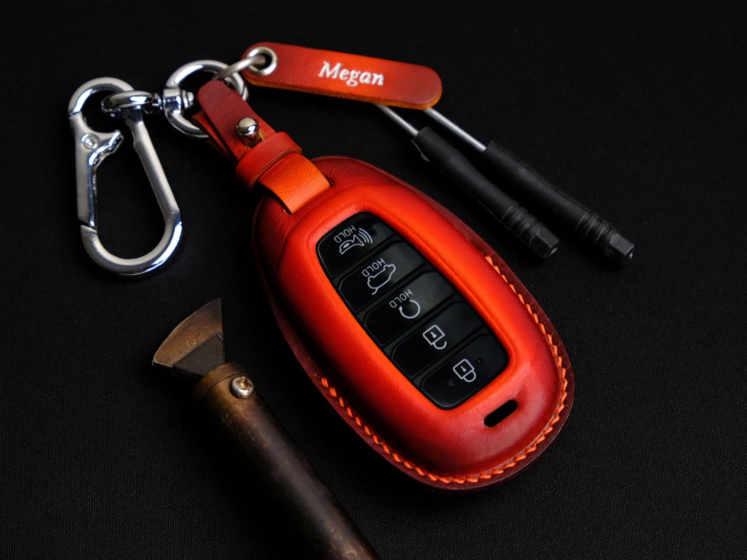 Hyundai Santa Fe Key Fob Cover Leather Key Case for Hyundai - Etsy