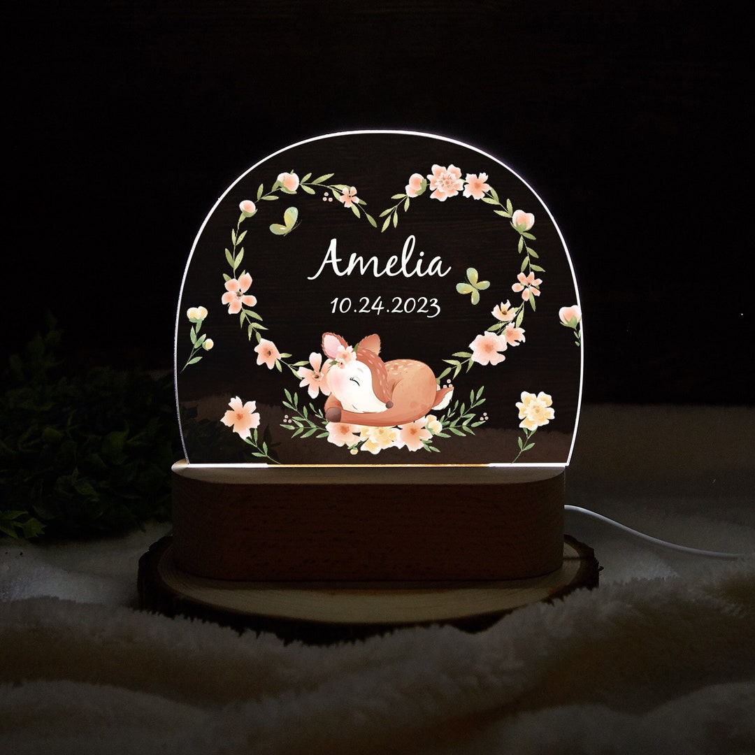 Personalized Baby Night LightBaby Room DecorBaby Shower Etsy.de