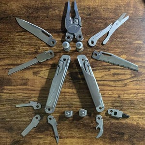Leatherman Surge Mod Replacement Parts Silver Genuine Original Pliers Saw File Screwdriver Bit Driver Can Opener Frame