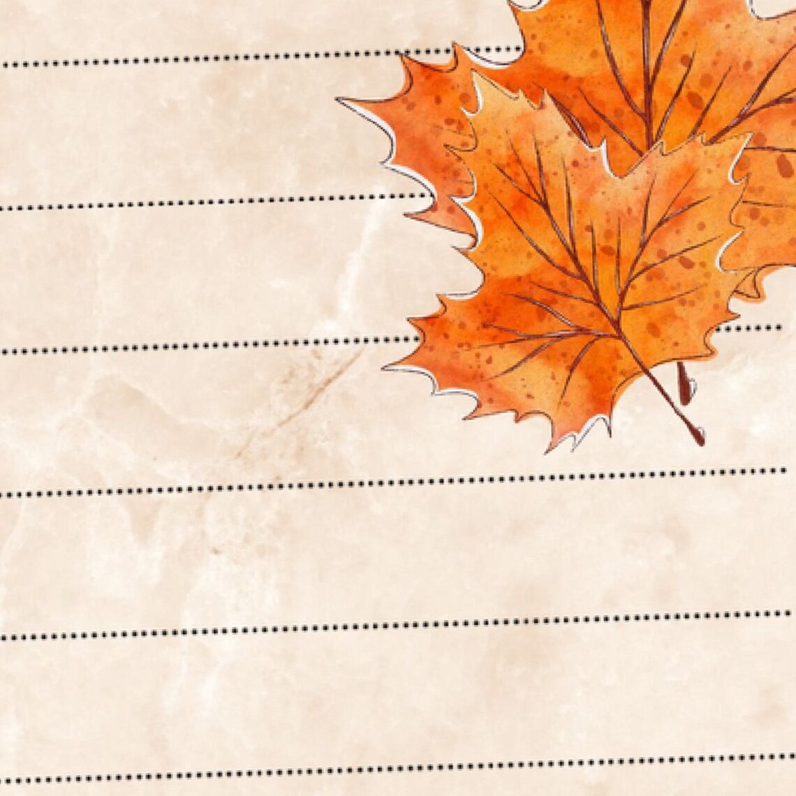 Printable Lined & Unlined Fall Autumn Stationery Paper Etsy