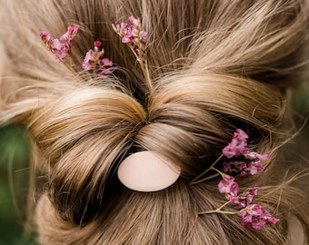 Hair accessories / hair clips / hair clip / hair accessories / hair jewelry piece shaped hair clip shape oval and color rose gold simple and elegant