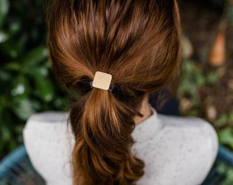 Hair accessories / hair clips / hair barrette / hair accessories / hair jewelry shaped hair clip shape square color gold elegant and simple