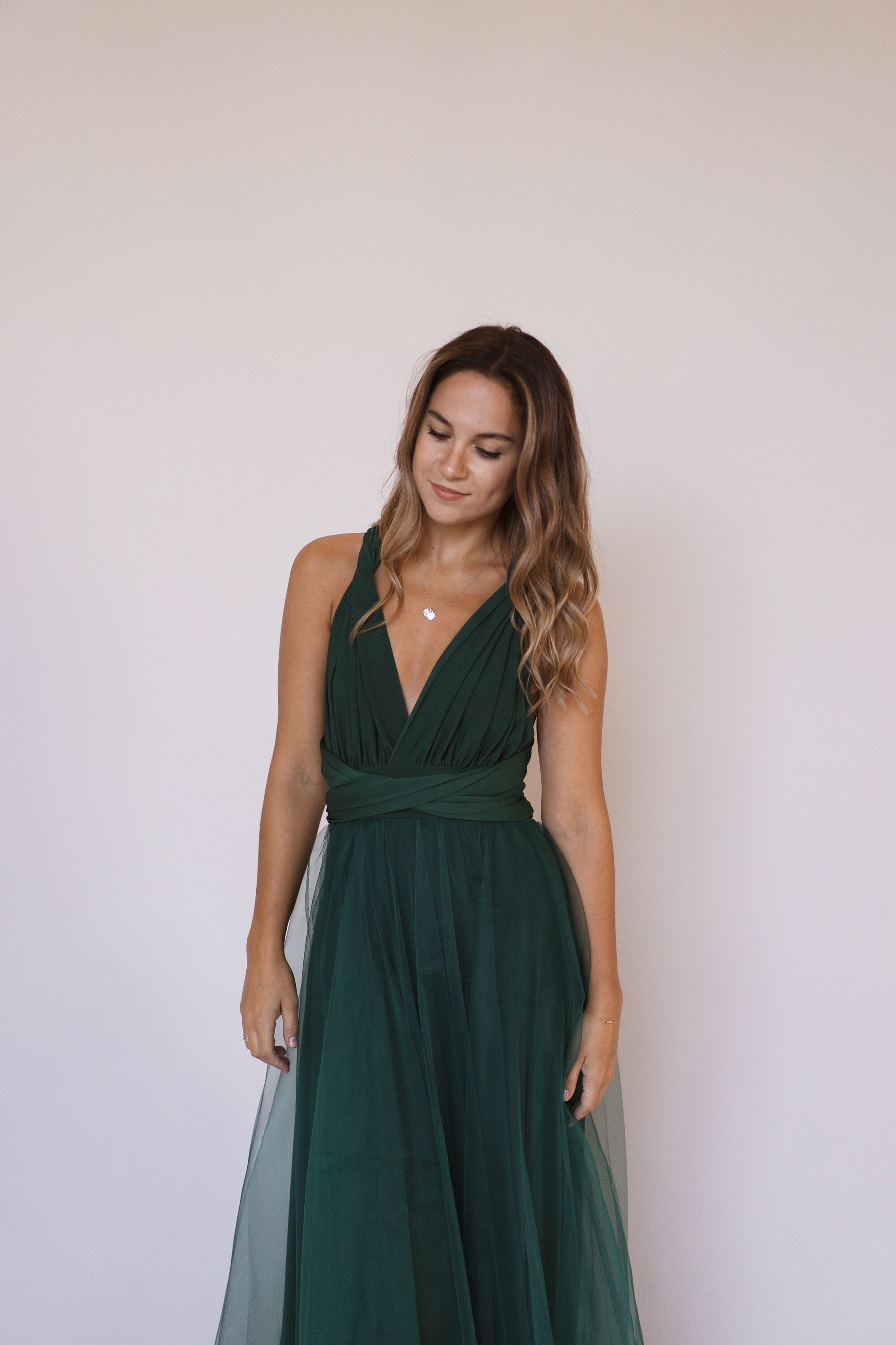 Emerald Green Bridesmaid Dress Emerald Infinity Dress Etsy