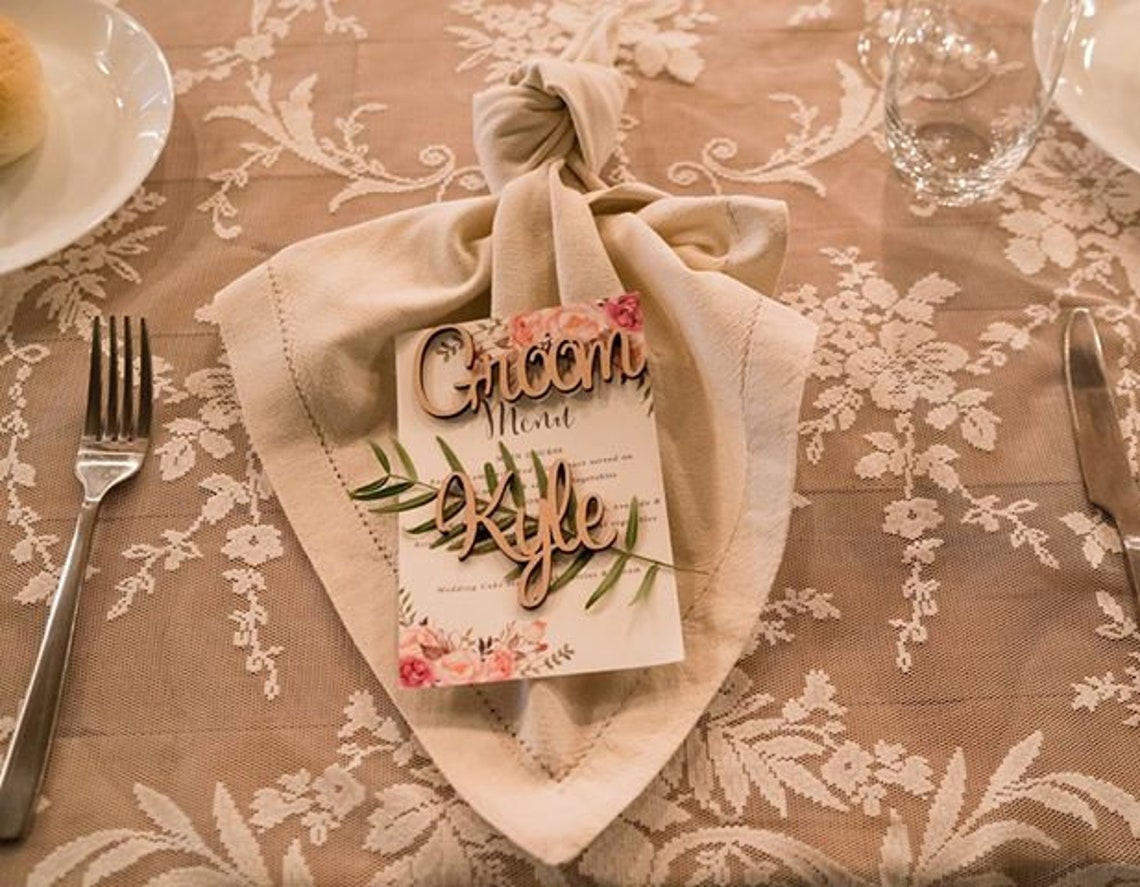 Wooden Name Place Cards Names Weddings Events Party Timber Etsy Australia