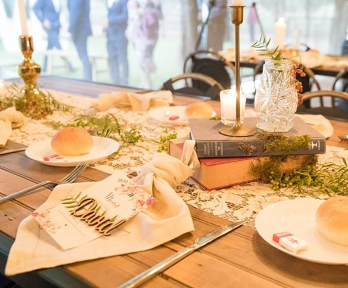 Wooden Name Place Cards Names Weddings Events Party Timber Etsy Australia