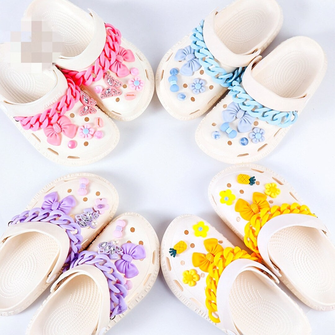 Charms for Crocs Shoe Accessories Colorful Chain for Crocs Etsy