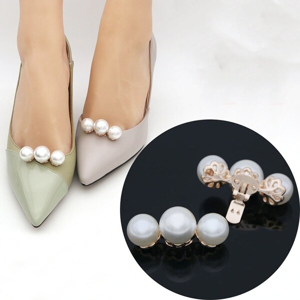 Pearl Shoe Clips Etsy