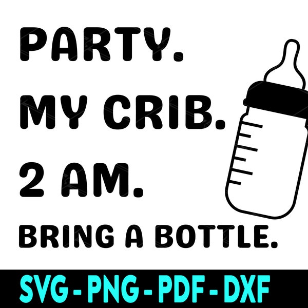 Party at My Crib Am Svg Etsy