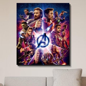 Personalized Superhero Gifts, Custom Canvas Poster Marvel