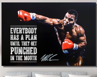 Mike Tyson Motivation Poster Etsy