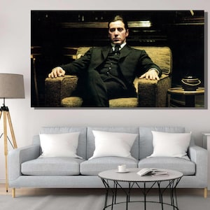 Al Pacino Poster Art,al Pacino Canvas Wall Art,the Godfather Poster