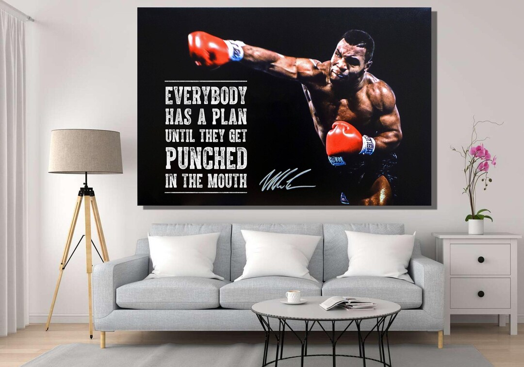 Mike Tyson Poster Mike Tyson Motivation Canvas Wall Art Etsy Australia