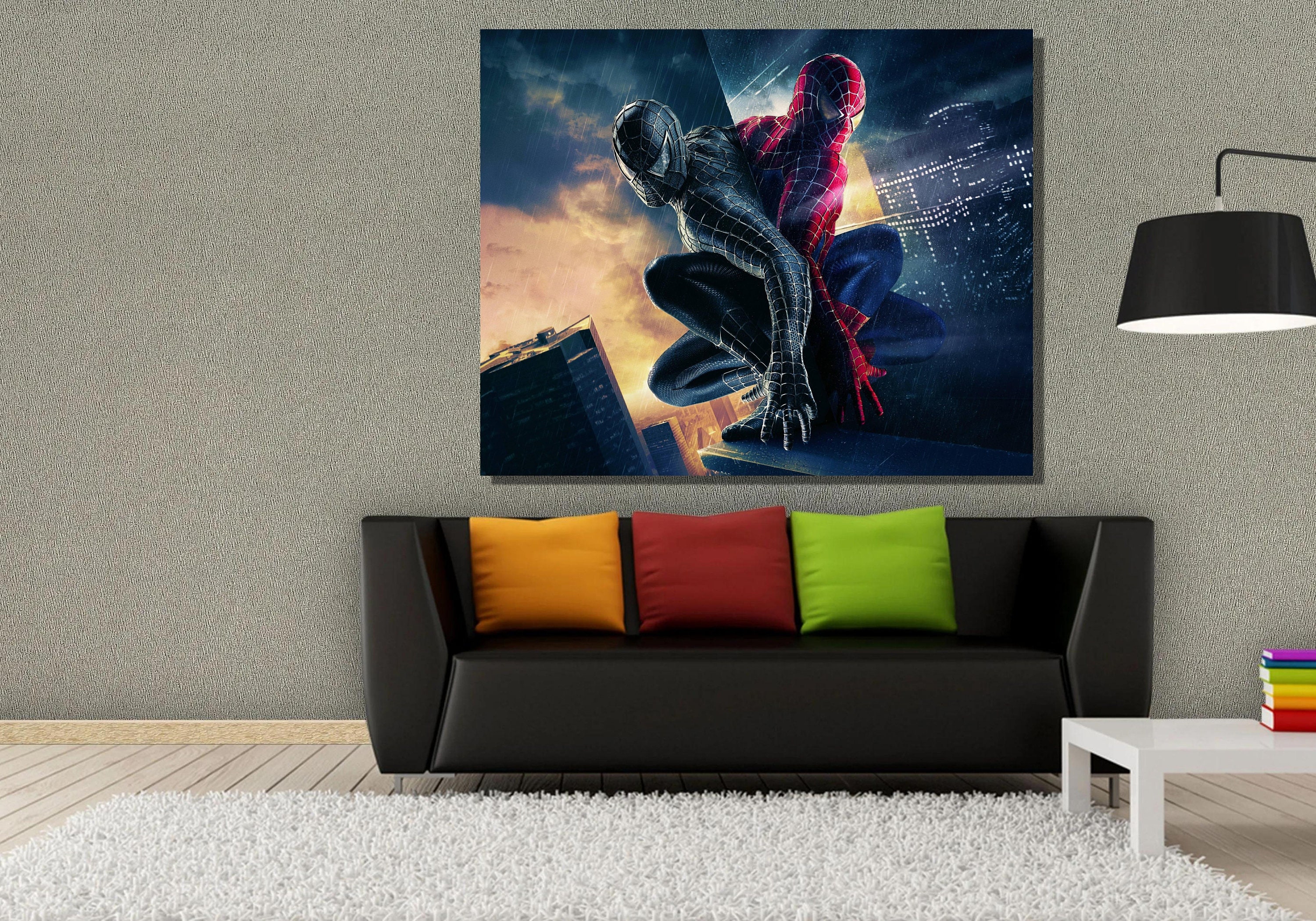 Spiderman Poster ,spiderman Canvas Print Art, Spiderman Canvas Wall