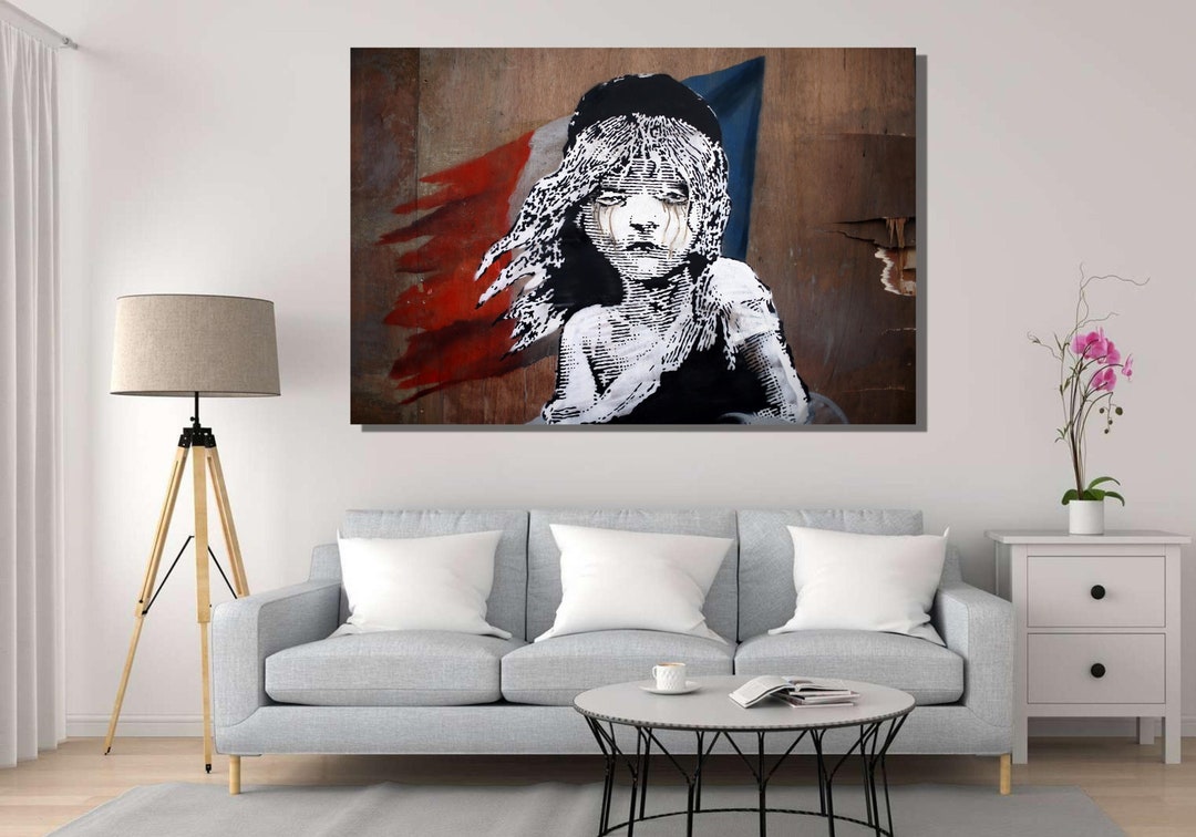 Les Miserables Musical Theatre Canvas Wall Art Les Miserables Etsy