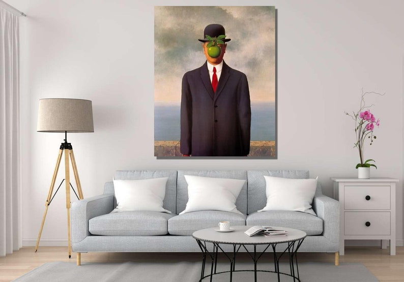 René Magritte the Son of Man 1964 Poster Wall Artthe Son of - Etsy