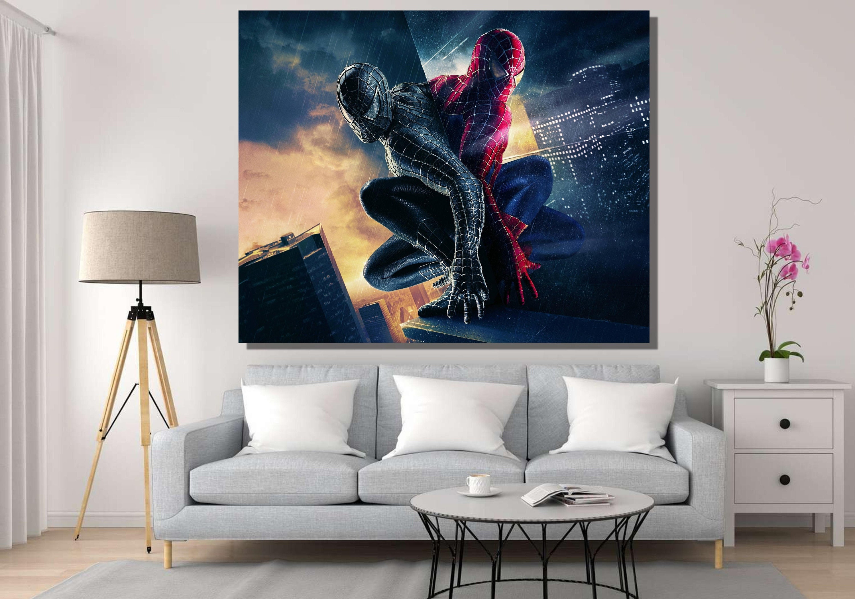 Spider-man Poster ,spiderman Canvas Print Art, Spider-man Canvas Wall ...