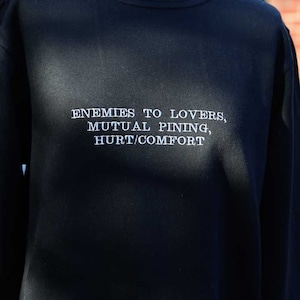 Reading Tropes Metallic Embroidered Sweatshirt
