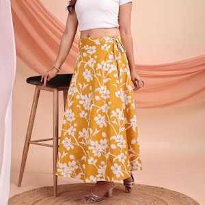Handmade Wrap Around Skirt, Tie Waist Skirt, Cotton Wrap Skirt, Wrap Skirts, Skirts for Women, Women Skirt, Custom Skirt, Skirts.