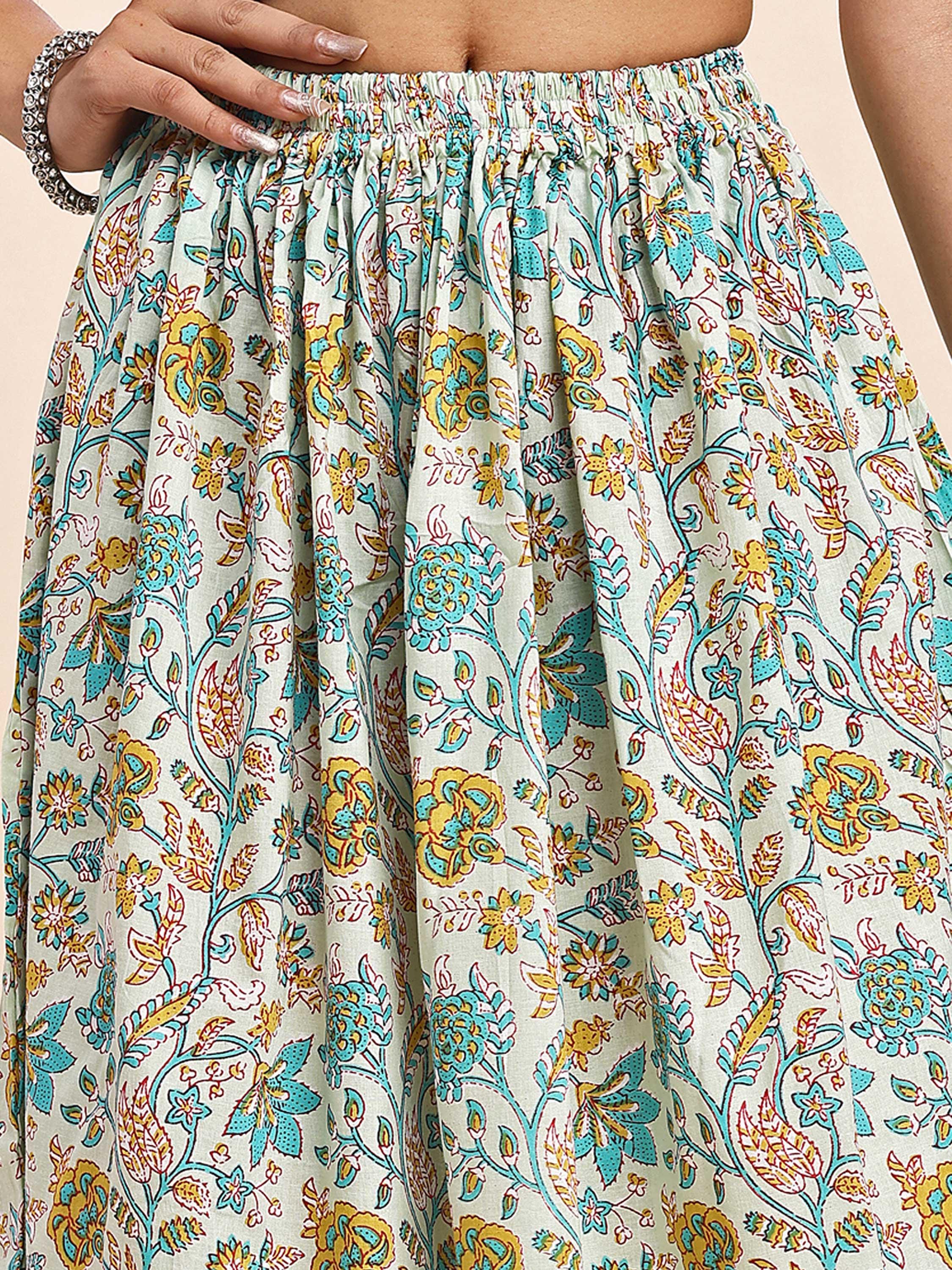 Cotton Skirt for Women, Floral Skirts, Maxi Skirt for Women, Skirt 