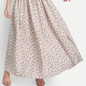 Flowy Skirt, Floral Skirts, Skirts for Women, Maxi Skirts for Women, Long Skirts, Ladies Skirts, Women Skirt, Tiered Skirt, Modern Skirt. image 2