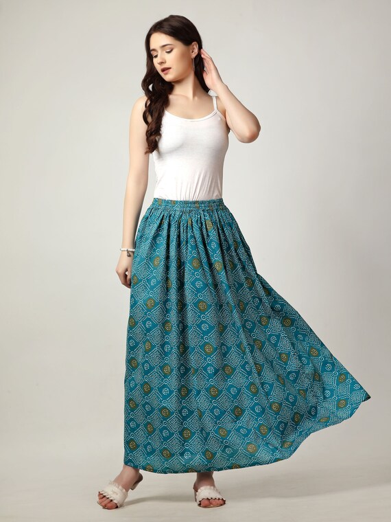 Blue Skirt Skirted Cotton Skirt Woman Skirts Occasion Skirt Boho Maxi Skirt Skirts Gathered Skirt Custom Skirt Maxi Skirt for Women