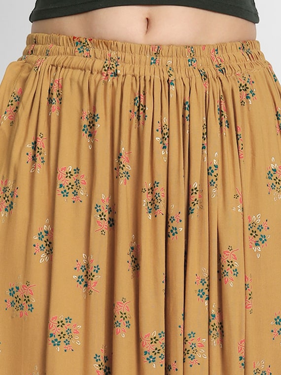 Ladies 2024 floral skirts
