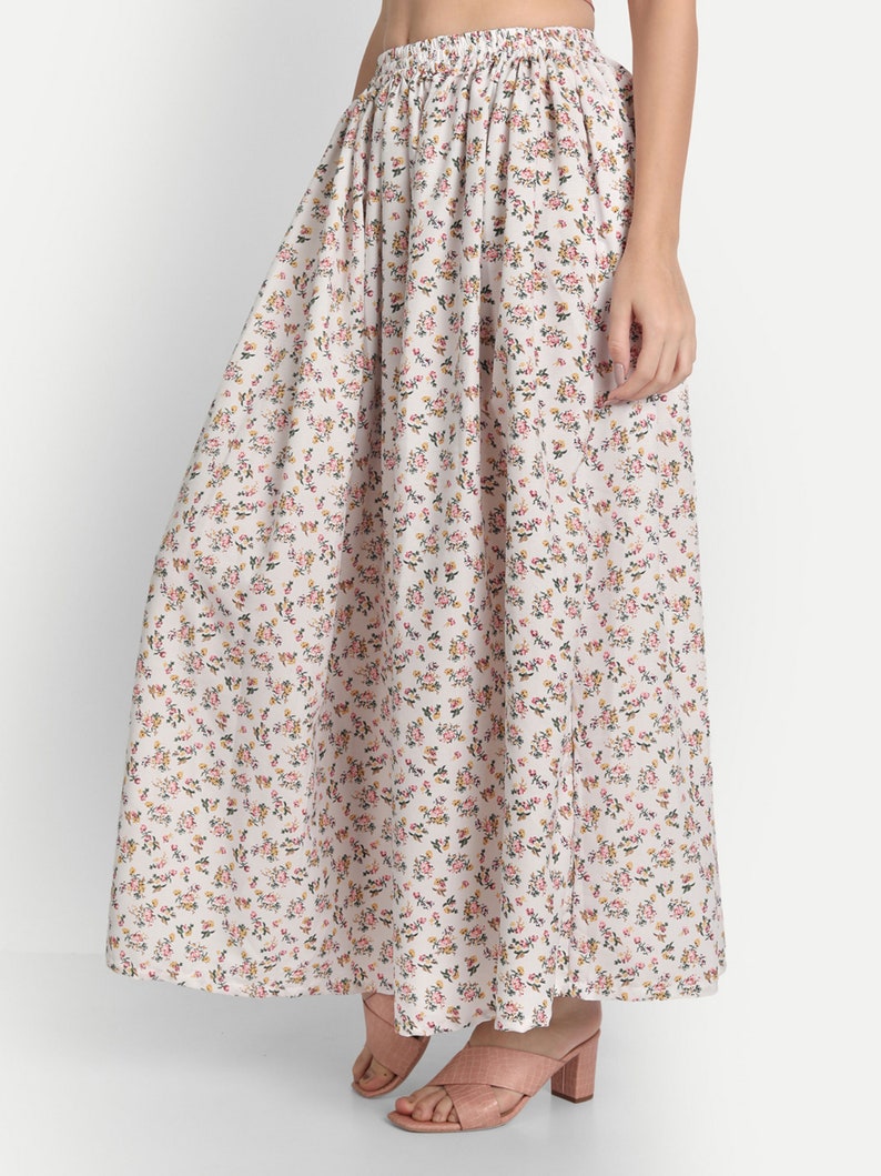 Flowy Skirt, Floral Skirts, Skirts for Women, Maxi Skirts for Women, Long Skirts, Ladies Skirts, Women Skirt, Tiered Skirt, Modern Skirt. image 3