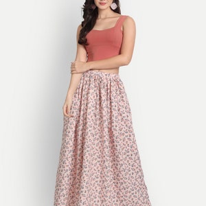 Flowy Skirt, Floral Skirts, Skirts for Women, Maxi Skirts for Women, Long Skirts, Ladies Skirts, Women Skirt, Tiered Skirt, Modern Skirt. image 5