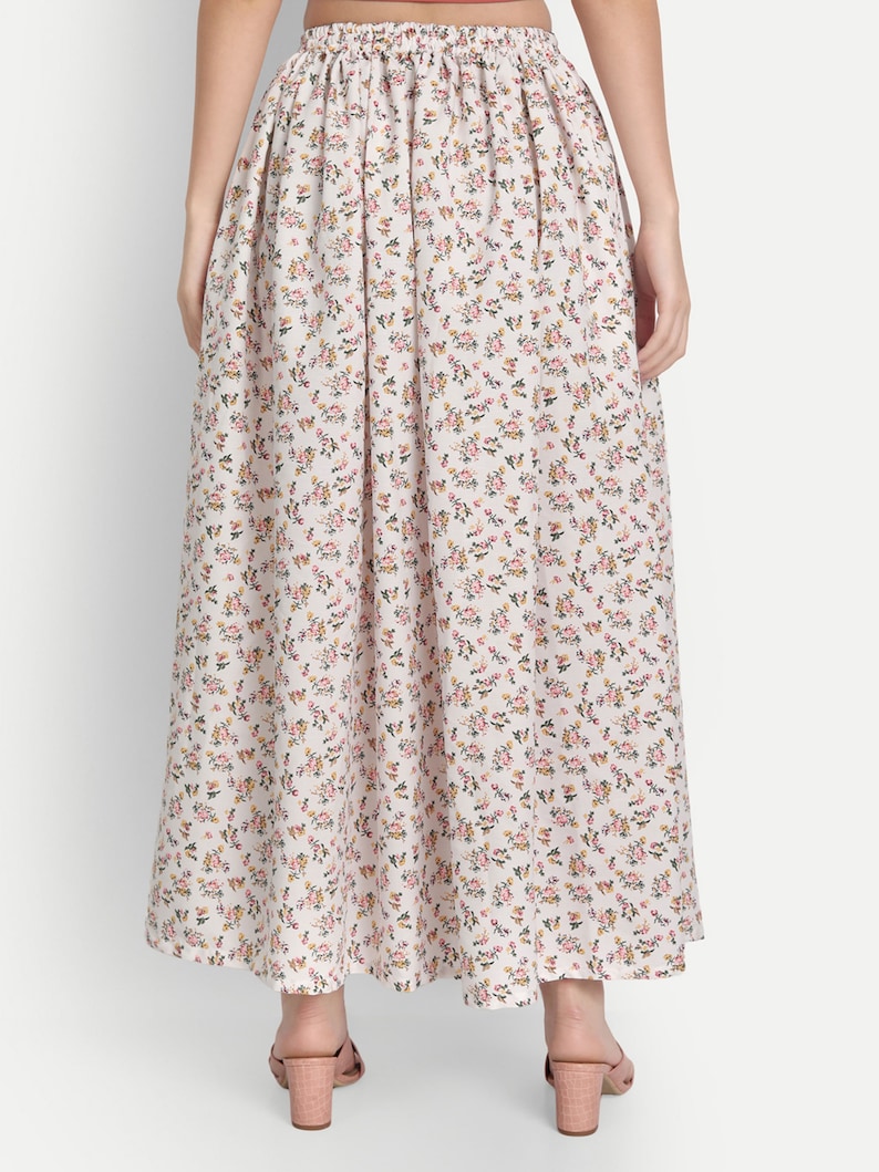 Flowy Skirt, Floral Skirts, Skirts for Women, Maxi Skirts for Women, Long Skirts, Ladies Skirts, Women Skirt, Tiered Skirt, Modern Skirt. image 4