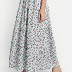 Flowy Skirt, Floral Skirts, Skirts for Women, Maxi Skirts for Women, Long Skirts, Ladies Skirts, Women Skirt, Tiered Skirt, Modern Skirt. image 8