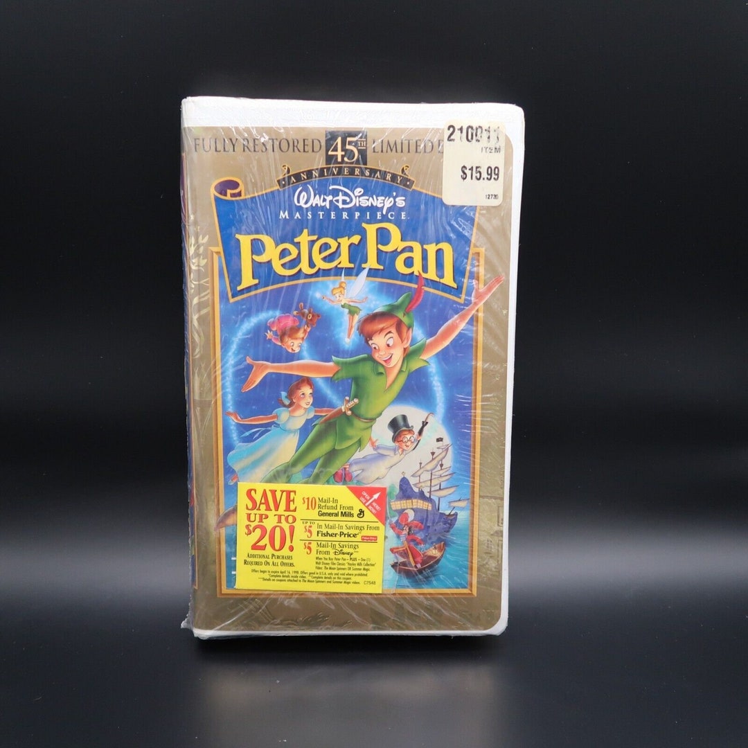 Disney Masterpiece Collection Peter Pan 45th Anniversary VHS