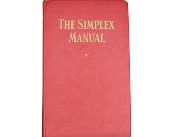 Manual Simplex para ingenieros eléctricos, de 1942 (edición antigua).