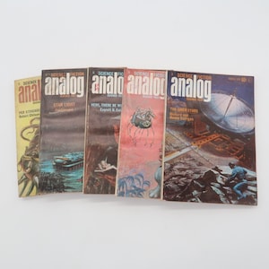 Vintage Analog Science Fiction Magazine Lote de 5 1970 Poul Anderson - Lote #6