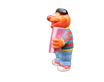 Applause Sesame Street Ernie PVC Figure Topper Apple & ABC Vintage