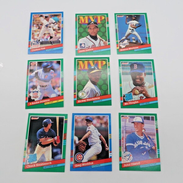 1991 Donruss Baseball Card Lot 60 Cards Mo Vaughn Chuck Knoblauch