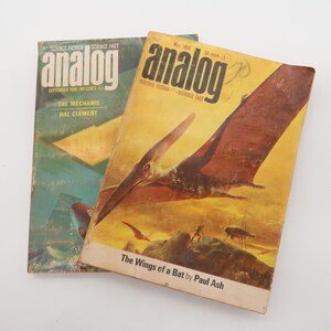 Vintage 1966 Revista de ciencia ficción analógica Lote de 2 - Lote #3