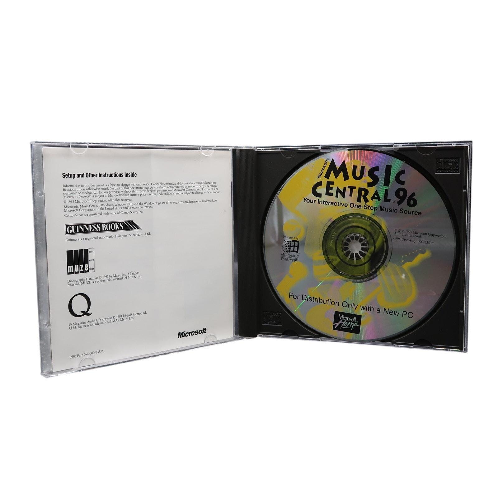 Microsoft MS Home Music Central 96 Promotional CD Rom Software