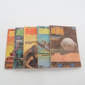Vintage 1973 Revista de ciencia ficción analógica Lote Poul Anderson - Lote #10
