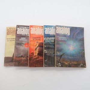 Vintage Analog Science Fiction Magazine Lote de 5 1967 Frank Herbert - Lote #4