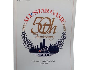 Programa oficial del Juego de Estrellas de 1983, Béisbol, 50.º aniversario de la MLB, Comiskey Park