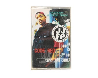 Jazzy Jeff & Fresh Prince Code Red Audio Cassette 1993 Oprövad Hiphop Rap